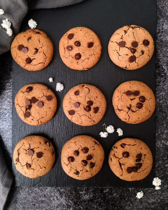 Cookies aux pépites de chocolat noir sans gluten